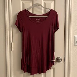 Flowy maroon top